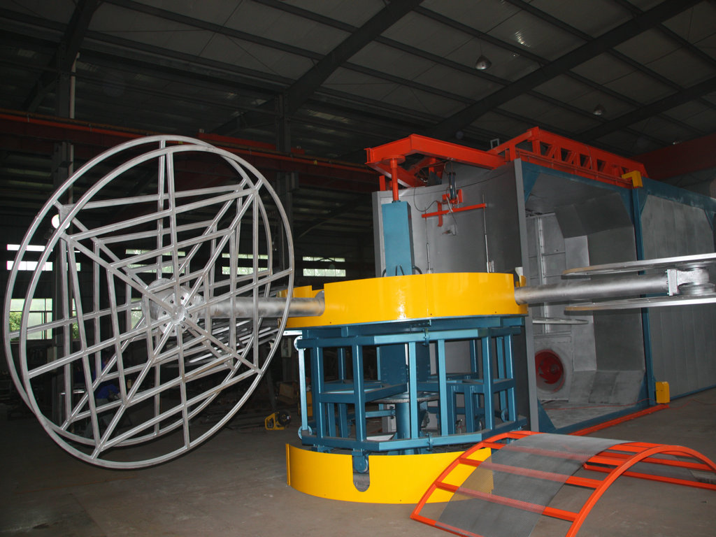 Máquina de rotomoldeo de carrusel deslizante en China