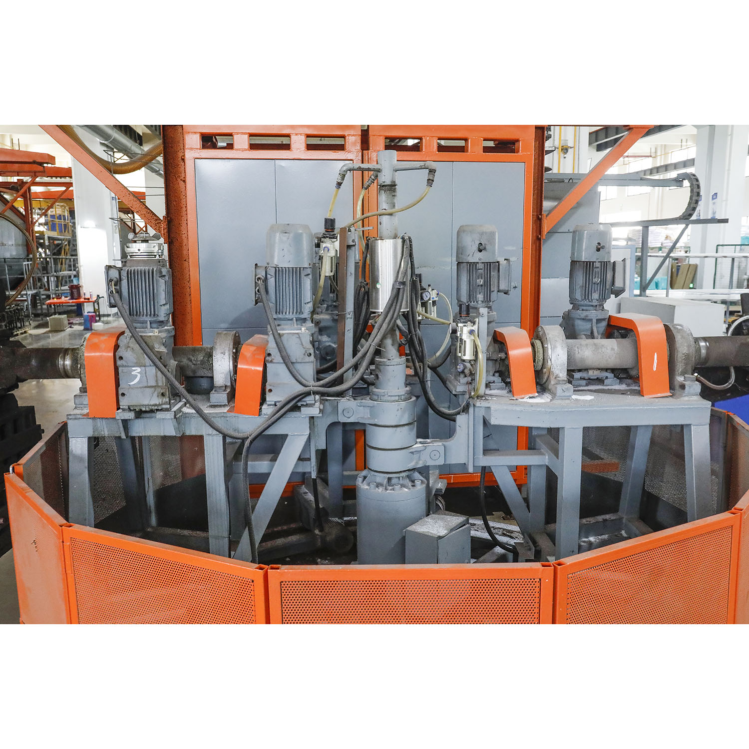 Máquina de moldeo rotacional tipo carrusel Clamshell en China